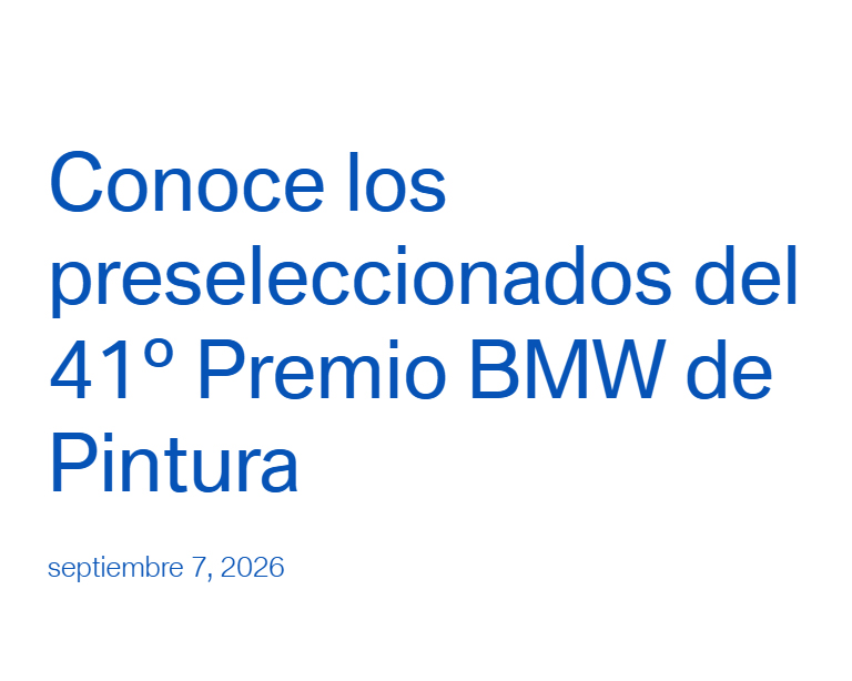 41 Premio BMW de Pintura